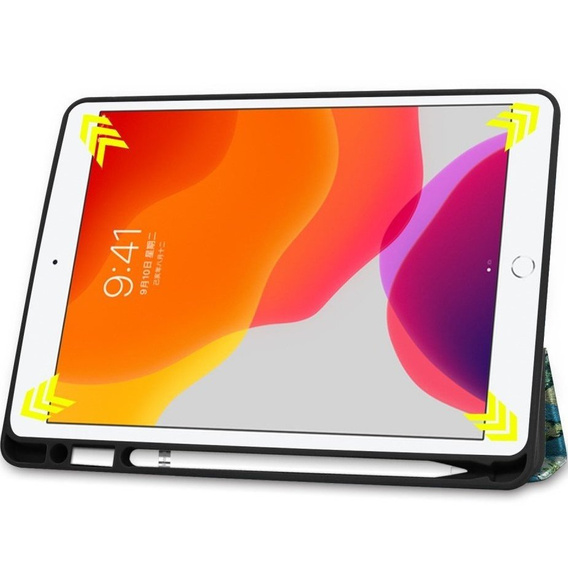 Etui do iPad 10.2" 2021/2020/2019 (9/8/7 gen.), Smartcase z miejscem na rysik, cherry blossom