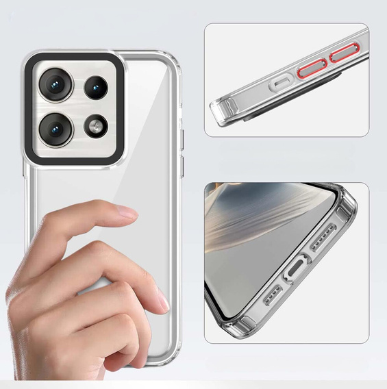 Etui do Motorola Edge 50 Neo / Motorola ThinkPhone 25, Fusion Hybrid, przezroczyste