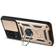 Etui pancerne do Realme 8 / 8 Pro, CamShield Slide, złote