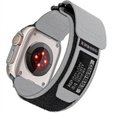 Pasek Nylonowy ERBORD MP84 do Apple Watch 1/2/3/4/5/6/7/8/9/10/11/SE Ultra 1/2/3 42/44/45/46/49mm, Szary