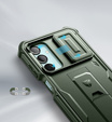 Etui pancerne do Samsung Galaxy A16 / A16 5G, Dexnor Full Body (Two Frames), zielone