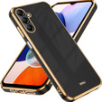 Zestaw Etui do Samsung Galaxy A14 4G/5G, Electro, Czarne + Szkło 9H
