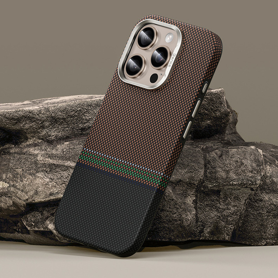 Etui BENKS Kevlar Magnetic Armor Pro Prestige 600D Y065 do MagSafe z aktywnym przyciskiem do iPhone 16 Pro