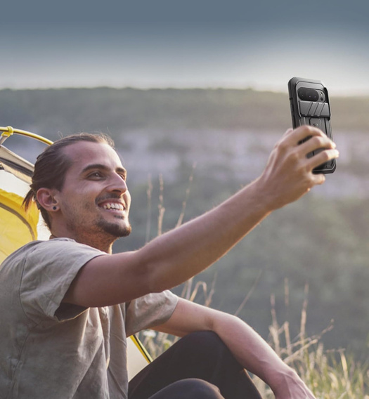 Etui pancerne do Google Pixel 10 / 10 Pro, Dexnor Full Body (Two Frames), czarne