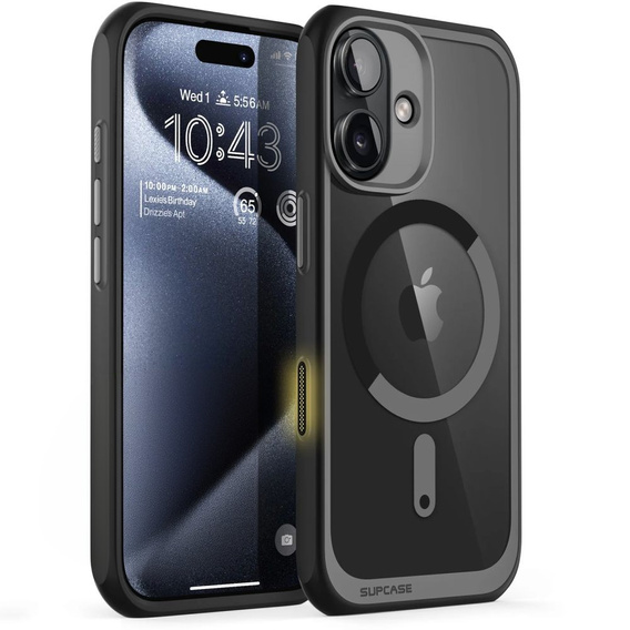 Etui Supcase do iPhone 16, Unicorn Beetle Mag, czarne