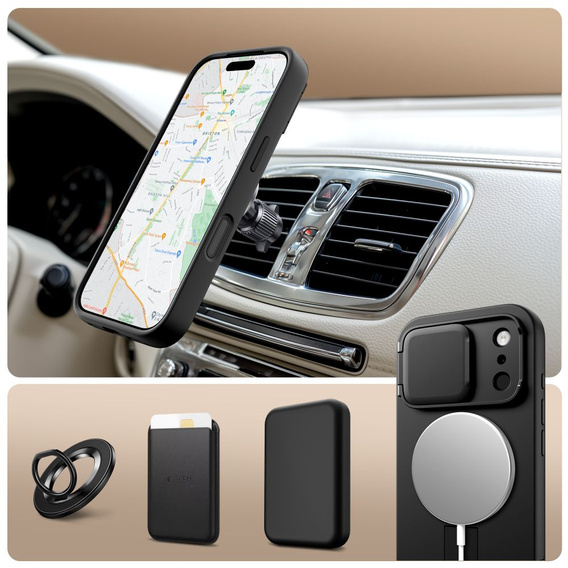 Etui ochronne Tech-Protect Kevlar Aura z funkcją podstawki i MagSafe do iPhone 17 Pro Max