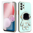 Zestaw Etui Electro do Samsung Galaxy A13 4G, Astronauta, Miętowe + Szkło 9H
