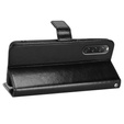 Etui z klapką do Sony Xperia 10 V, Crazy Horse Wallet, czarne