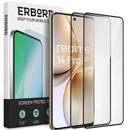 2x Szkło Hartowane ERBORD 3D do Realme 14 Pro 5G – ochrona całego ekranu