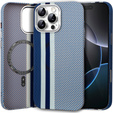 Etui do iPhone 16 Pro, Carbon Fiber MagSafe, niebieskie