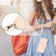 Etui z klapką do Samsung Galaxy S24 Ultra, Wallet Zipper Pocket RFID, z paskiem na ramię, białe