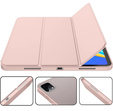 Etui do iPad Pro 12.9" 2022/2021/2020 (6/5/4 gen.), Smart Pencil, z miejscem na rysik, różowe