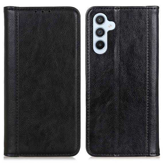 Etui do Samsung Galaxy A55 5G, Wallet Litchi Leather, czarne