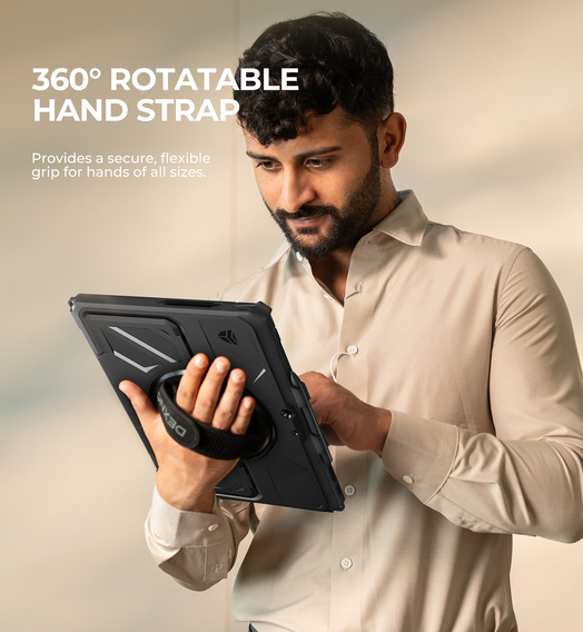 Etui Dexnor 360° z paskiem i uchwytem na rysik do Microsoft Surface Pro 11/10/9