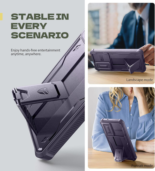 Etui pancerne Dexnor Full Body (Two Frames) do Samsung Galaxy S25 FE