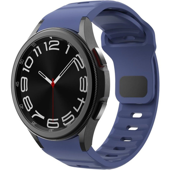Pasek Silikonowy do Samsung Galaxy Watch 4/5/6, Ciemny Niebieski