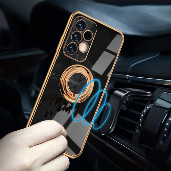 Etui do Samsung Galaxy A13 4G, Electro Ring, czarne
