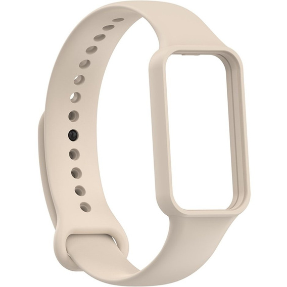 Pasek Silikonowy do Xiaomi Amazfit Band 7, Beżowy
