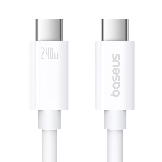 Baseus Superior Series 2 – kabel USB‑C 240 W USB4, 1 m - biały