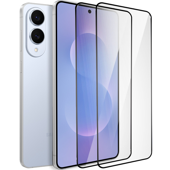 2x Szkło Hartowane ERBORD 3D do Samsung Galaxy S24 FE – zakrzywiona ochrona całego ekranu