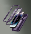 Dexnor Magnet Case – etui do iPhone 14 Pro z osłoną aparatu i podstawką - fioletowe