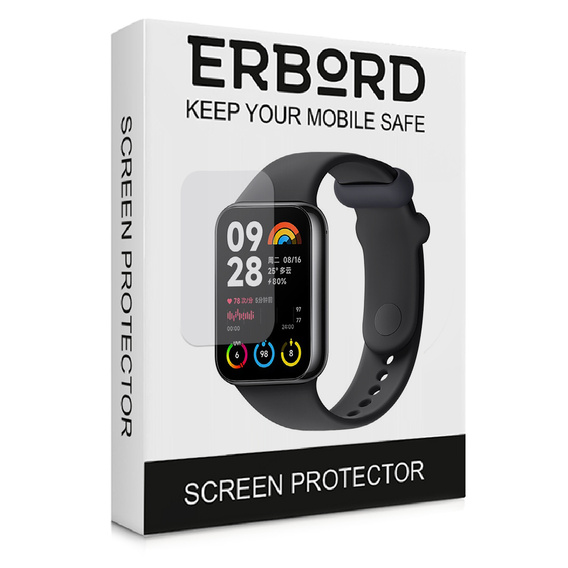3x Folia Hydrożelowa ERBORD do Xiaomi Smart Band 8 Pro