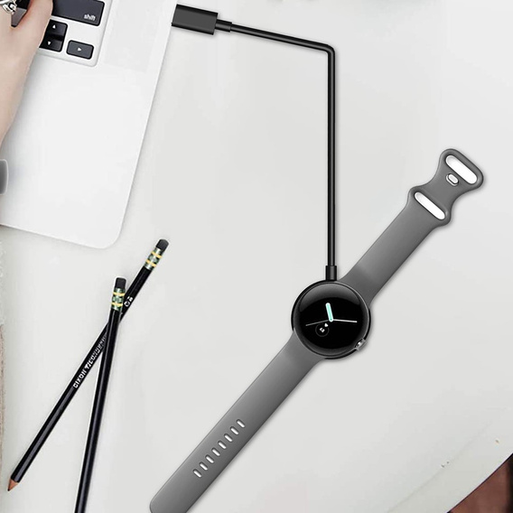 Ładowarka, kabel USB Type-C do Google Pixel Watch, Czarny