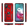 Etui pancerne do Motorola Moto G10/G30, Nox Case Ring, czerwone