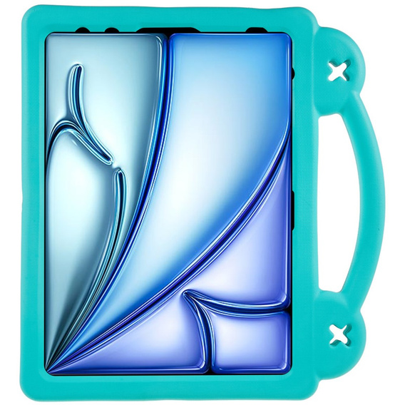 Etui do iPad Air 11" 2025/2024 (7/6 gen.), Cute Patterns, z podstawką, zielone