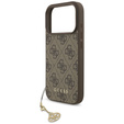 Etui GUESS 4G Metal Gold Logo, do MagSafe do iPhone 17 Pro