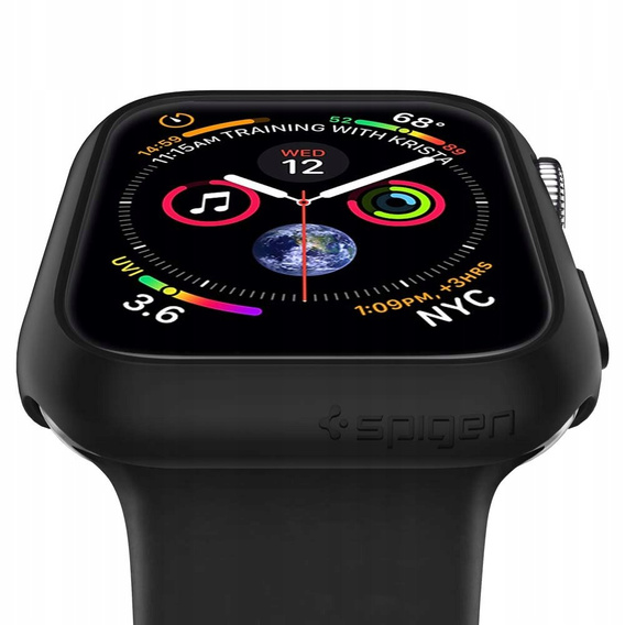 Etui SPIGEN do Apple Watch 4/5/6/SE 44MM, Thin Fit, Czarne