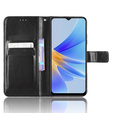 Etui z klapką do Oppo A17, Crazy Horse Wallet, czarne