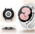 2w1 Etui + Szkło Hartowane do Samsung Galaxy Watch 6 40mm, Przezroczyste, Bezbarwne