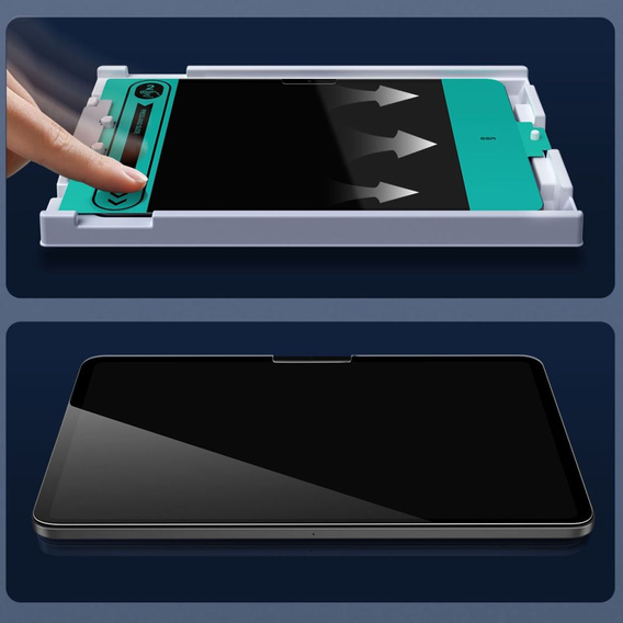 Szkło Hartowane ESR do iPad Air 13" 2025/2024 (7/6 gen.), z ramką do montażu (2 sztuki)