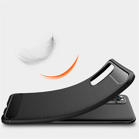Etui do Xiaomi Redmi Note 10 / 10S, Karbon, czarne