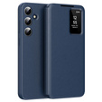 Etui z klapką do Samsung Galaxy S25, Smart View Wallet, niebieskie