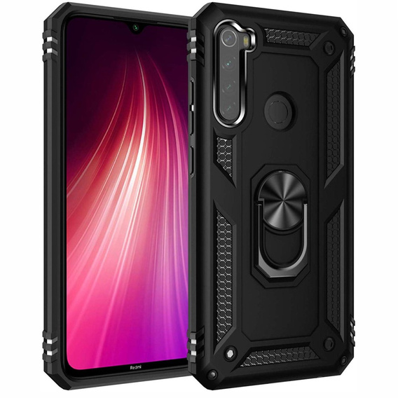Etui pancerne do Xiaomi Redmi Note 8T, Nox Case Ring, czarne