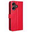 Etui z klapką do Infinix Hot 30i, Crazy Horse Wallet, czerwone