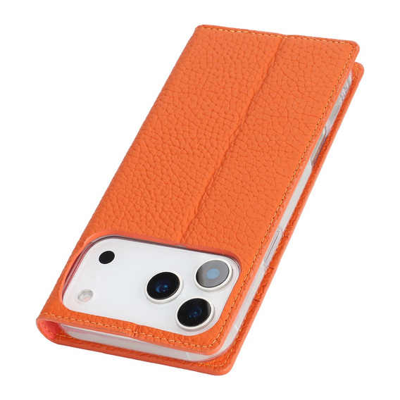Etui z klapką Litchi Skin Grain do iPhone 17 Pro Max