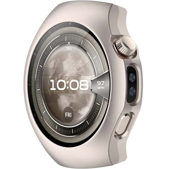 Etui ochronne do Huawei Watch 5 46mm– cienka obudowa z trwałego tworzywa - tytanowa