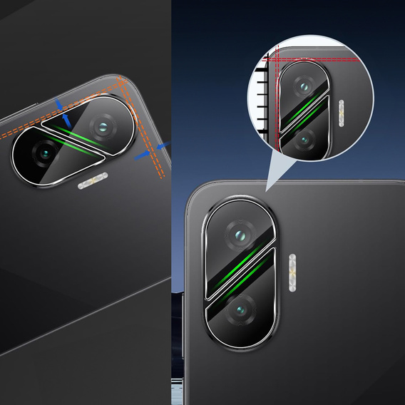 2x Szkło Hartowane ERBORD na aparat do Xiaomi Poco F7 5G – ochrona aparatu bez kompromisów