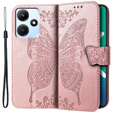Etui z klapką do Infinix Hot 30i, Butterfly, różowe rose gold