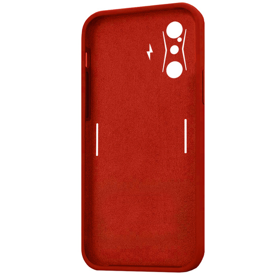Etui do Xiaomi POCO F4 GT, Silicone Lite, czerwone