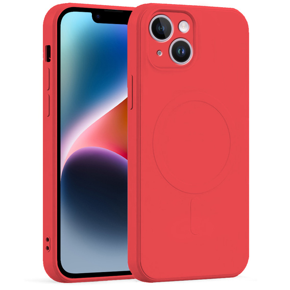 Etui Silicone Mag Cover do iPhone 14, Red