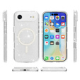 Etui do iPhone 17 Air, do MagSafe, brokat, transparentne