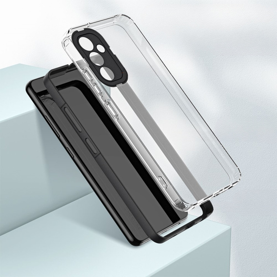 Etui do Samsung Galaxy A14 5G, Fusion Hybrid, przezroczyste / czarne