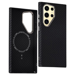 Etui do Samsung Galaxy S23 Ultra, Carbon Fiber MagSafe, czarne