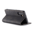 Etui CASEME do Huawei P30 Pro, Leather Wallet Case, czarne