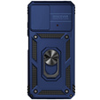 Etui pancerne do Xiaomi Poco X4 Pro 5G, CamShield Slide, niebieskie