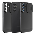 Etui do Samsung Galaxy A54 5G, ERBORD Cam Slider, czarne + Szkło hartowane